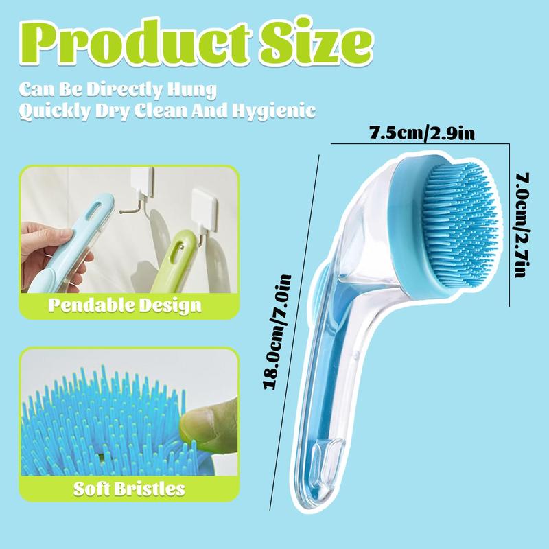 Pet Bath Brush with Shampoo Dispenser