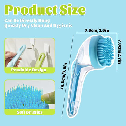 Pet Bath Brush with Shampoo Dispenser