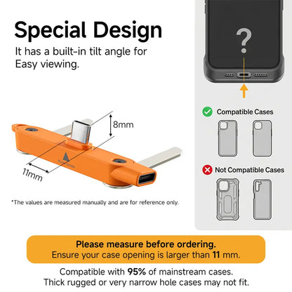 Type-C Fast Charging Cable With Built-In Stand