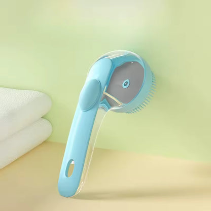 Pet Bath Brush with Shampoo Dispenser