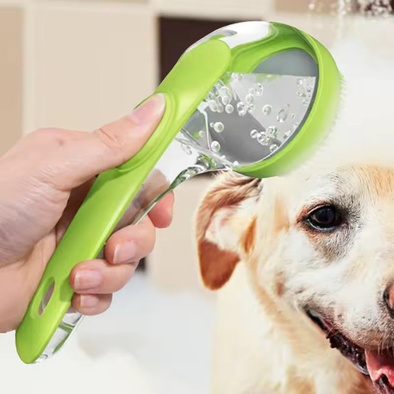 Pet Bath Brush with Shampoo Dispenser