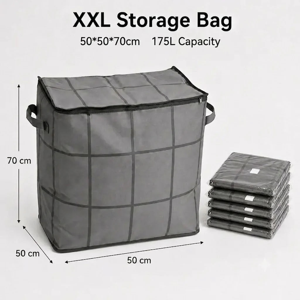 XXL Foldable Storage Bag with Reinforced Handles
