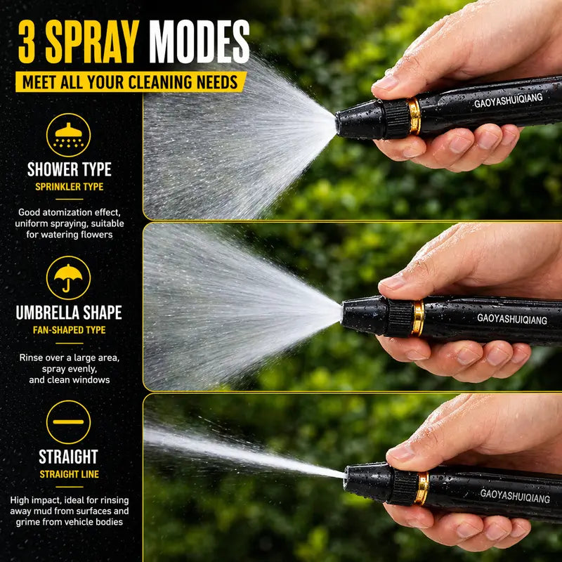 garden hose car wash sprayer High-Pressure Water Gun Nozzle for Cars & Gardens – Select Basics